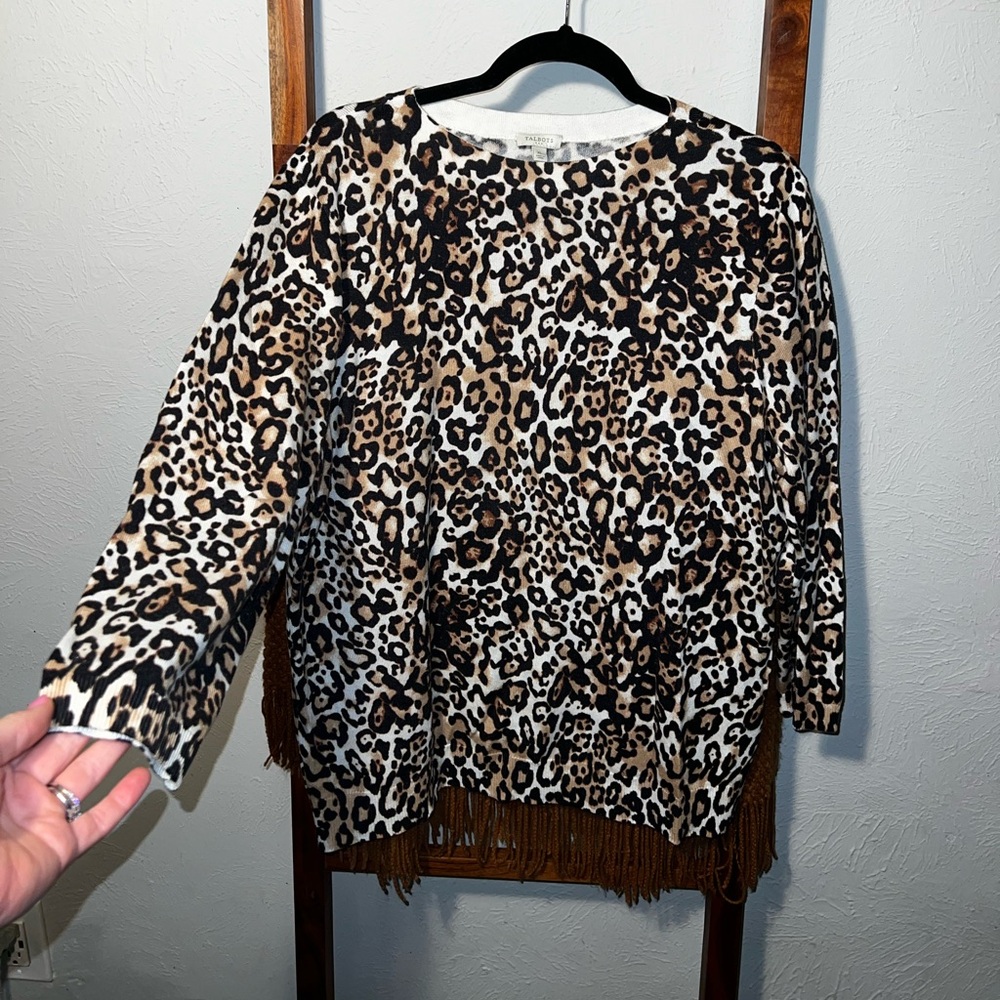 Talbots Leopard Print Sweater